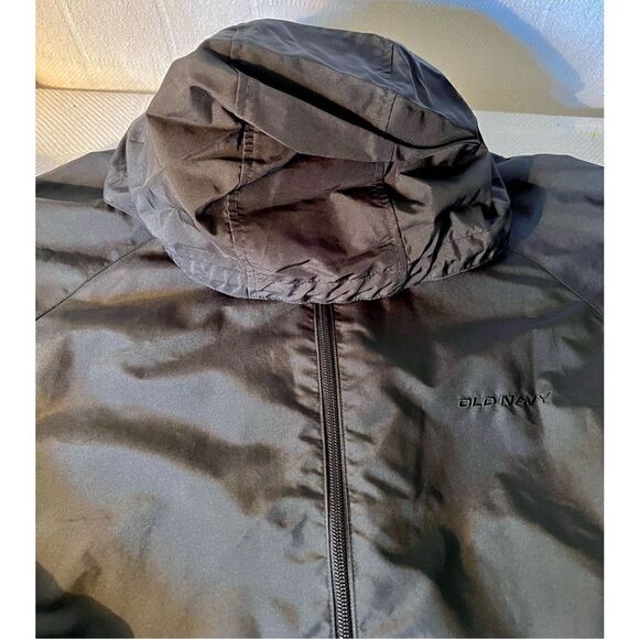 Old Navy Active Windbreaker Raincoat Jacket Men's Black Full Zip- Size S - Picture 15 of 16